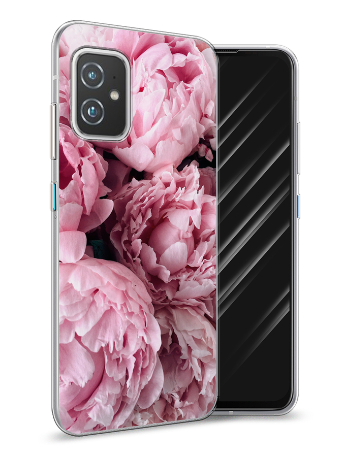 

Чехол Awog на Asus ZenFone 8 "Нежные пионы", Розовый;черный;белый, 44450-8
