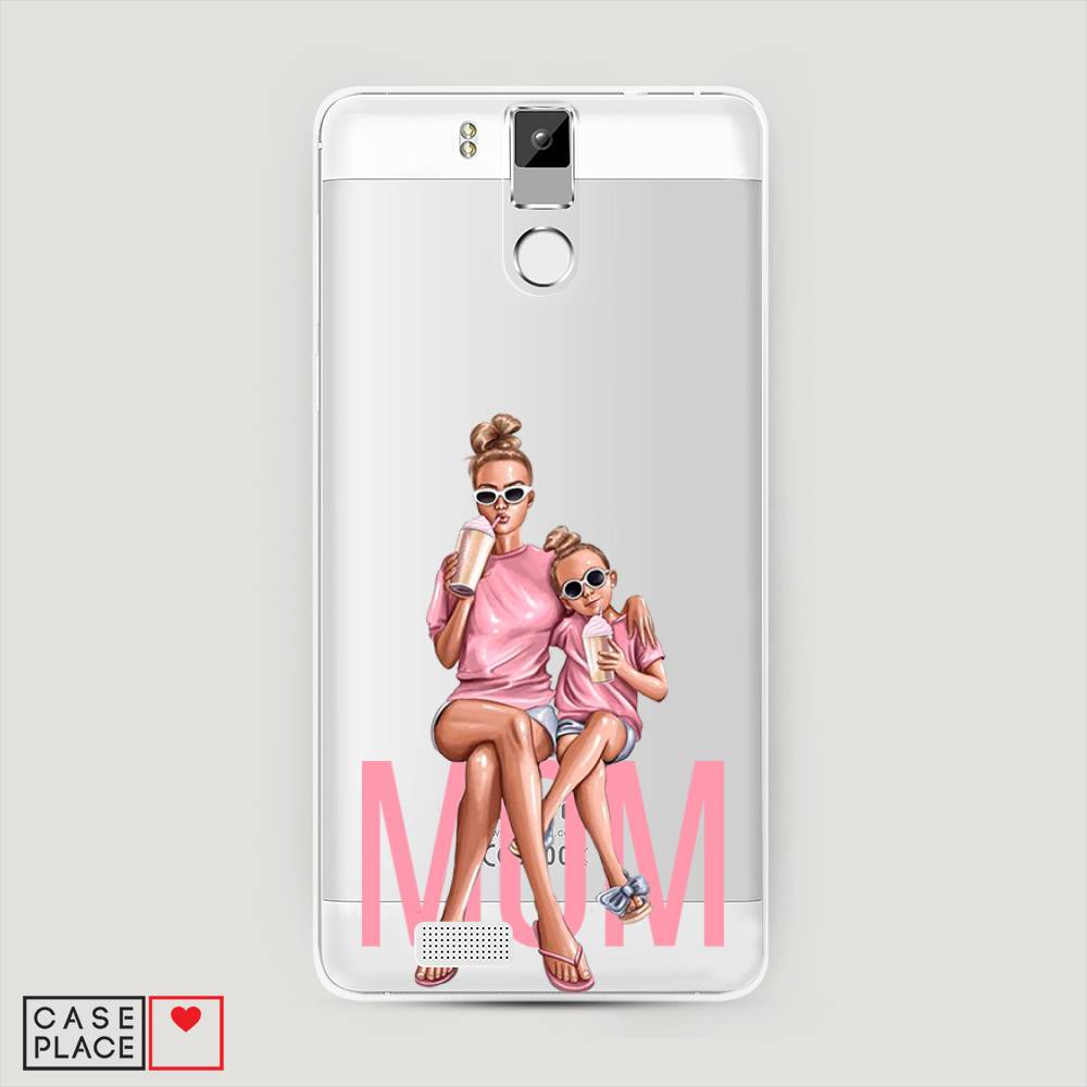 

Чехол Awog на Oukitel K6000 Pro / Оукитель K6000 Pro "Lovely mom", Синий;бежевый;розовый, 230150-7