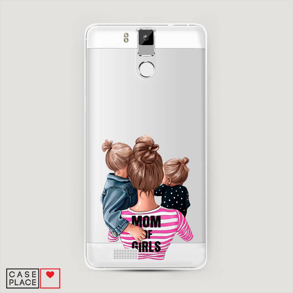 

Чехол Awog на Oukitel K6000 Pro / Оукитель K6000 Pro "Mom of Girls", Синий;розовый;черный, 230150-6