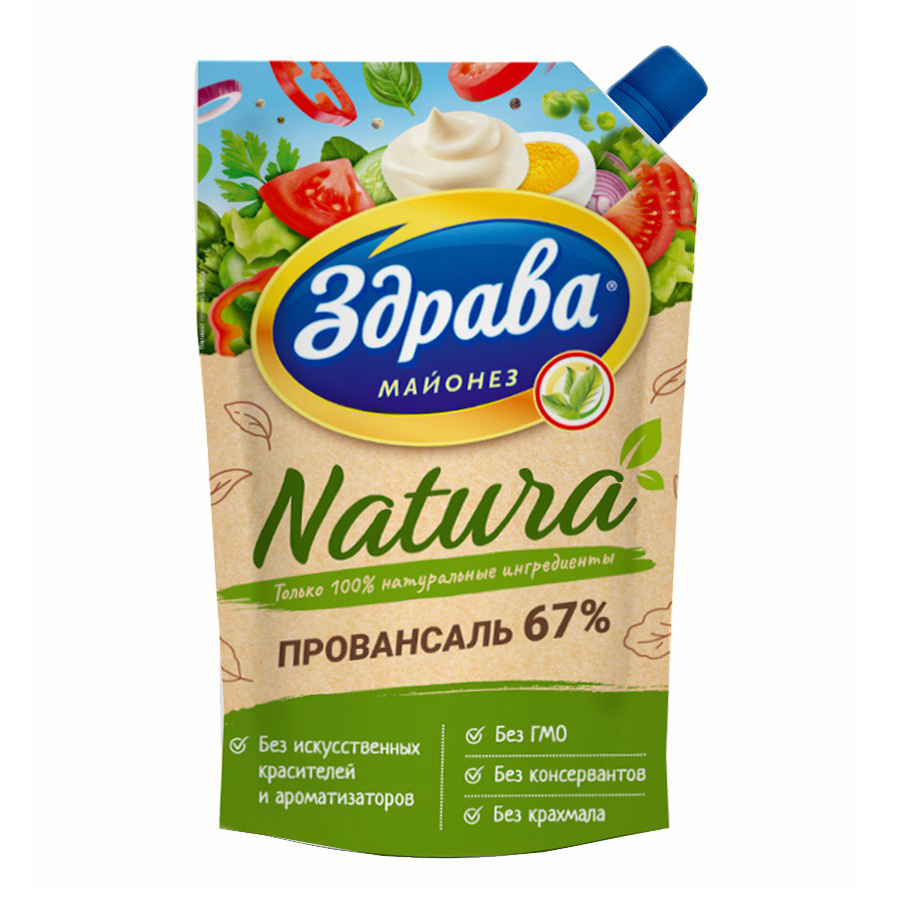 

Майонез Здрава Natura Провансаль 67% 400 мл