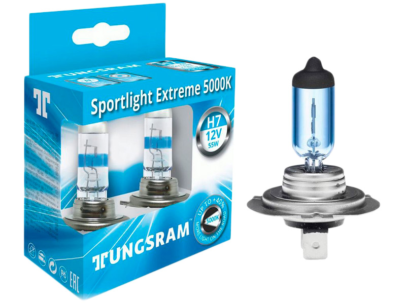 фото Лампа tungsram h7 12v 55w px26d sportlight extreme (2шт) 58520sup pb2