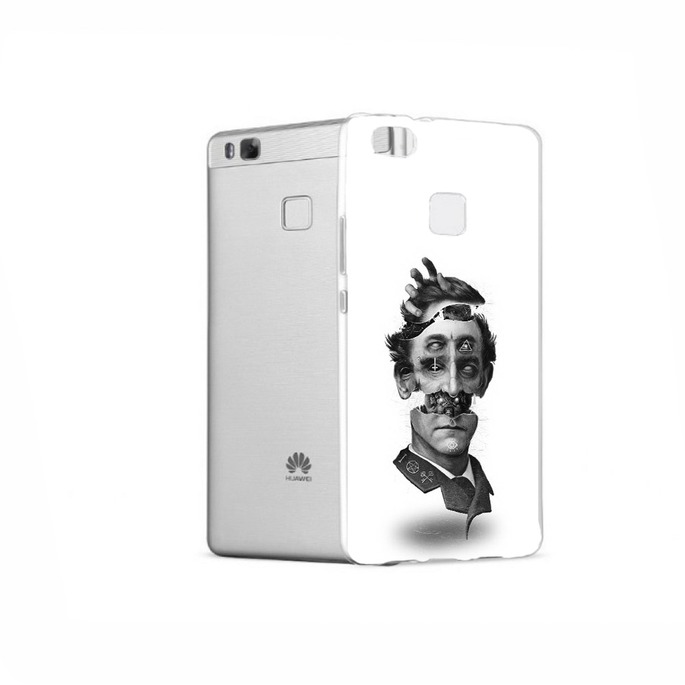 

Чехол MyPads Tocco для Huawei P9 страшное лицо абстракция, Прозрачный, Tocco