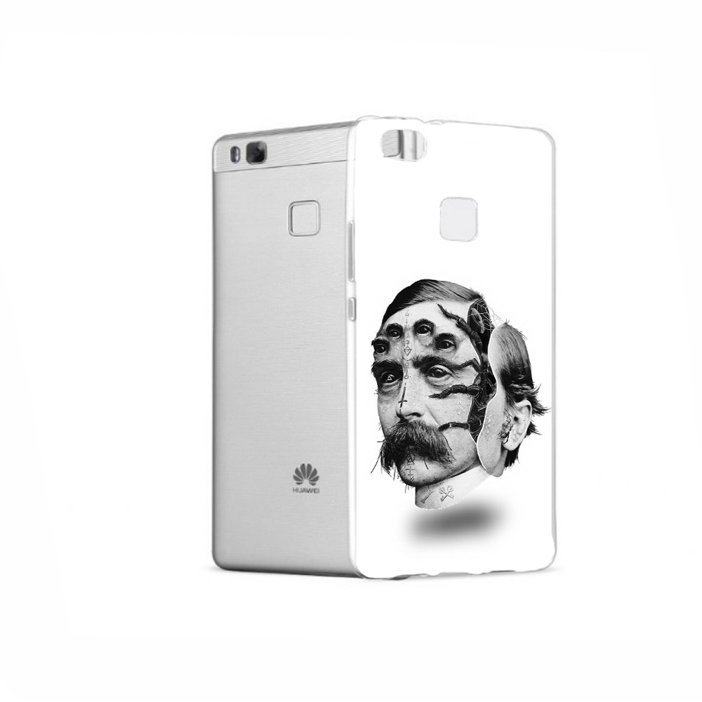 

Чехол MyPads Tocco для Huawei P9 страшное лицо мужчины, Прозрачный, Tocco