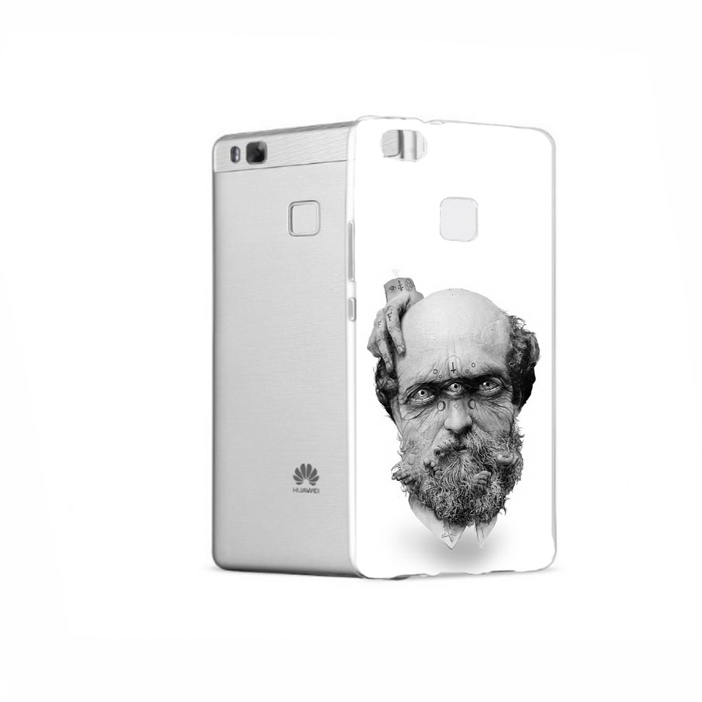 

Чехол MyPads Tocco для Huawei P9 страшный бородатый мужчина абстракция, Прозрачный, Tocco