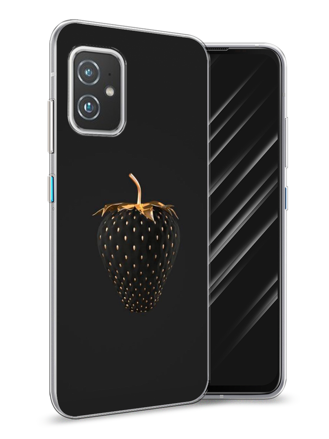 

Чехол Awog на Asus ZenFone 8 "Черно-золотая клубника", Черный;золотистый, 44450-10