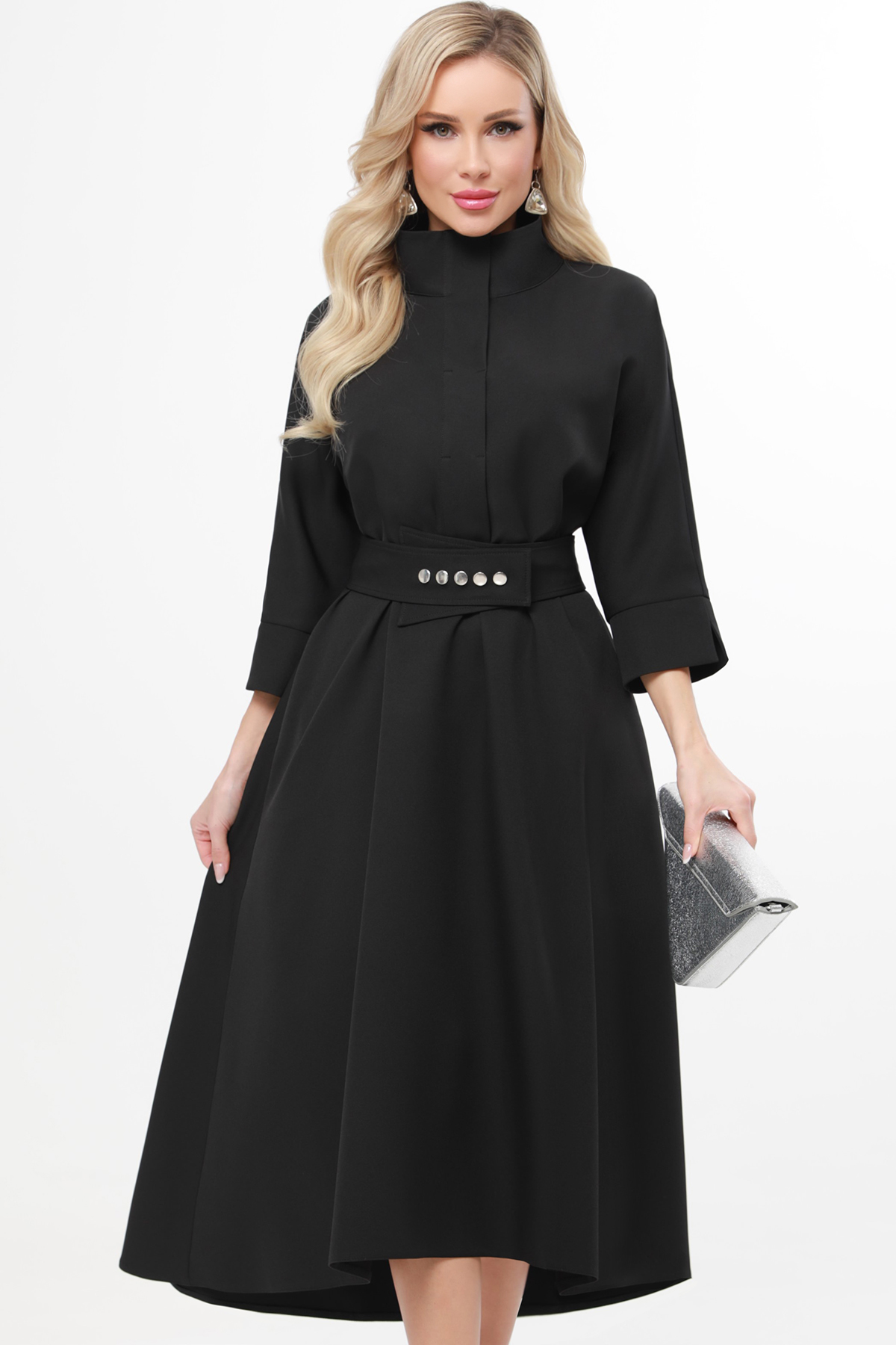 Платье женское DSTrend Быть заметной черное 46 RU