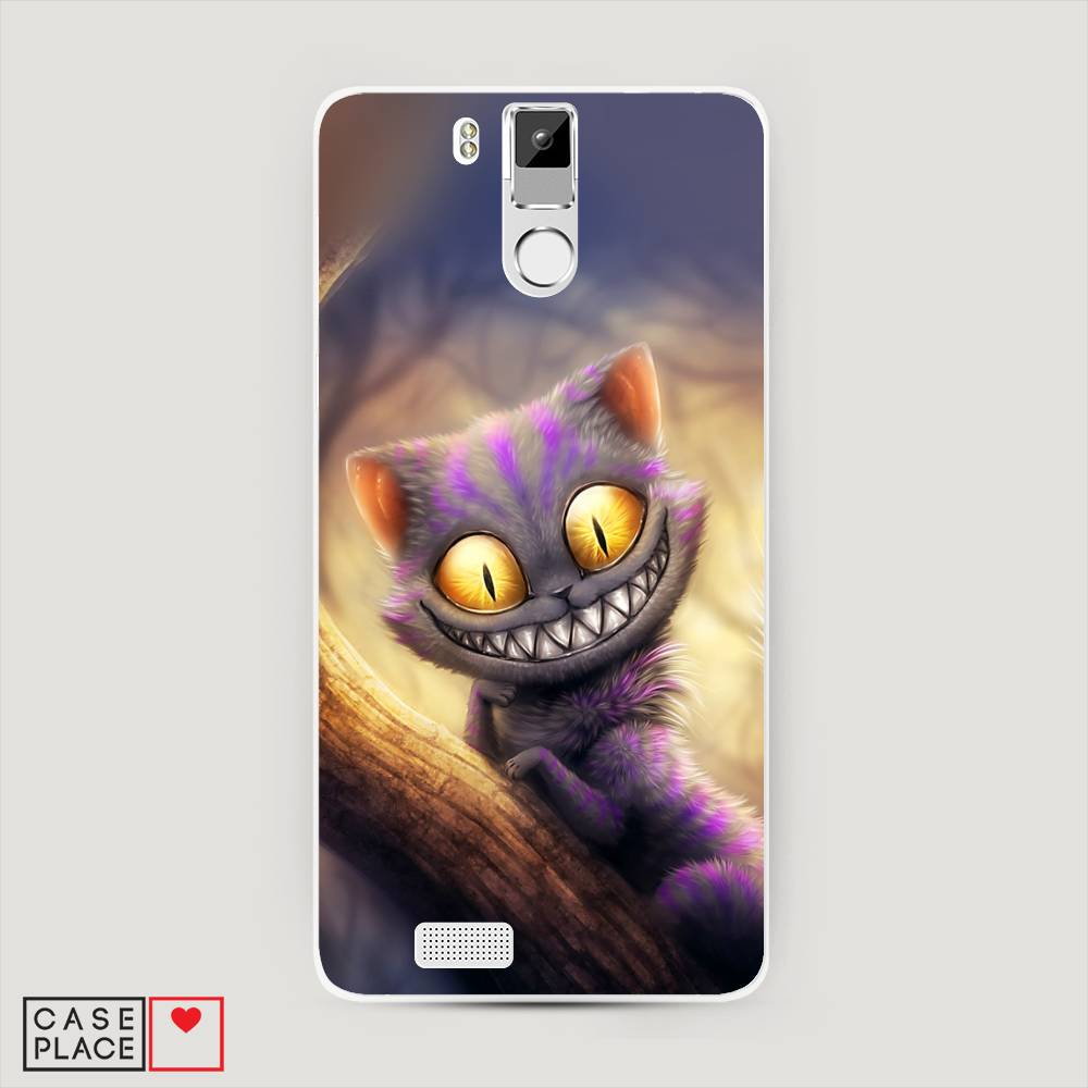

Чехол Awog на Oukitel K6000 Pro / Оукитель K6000 Pro "Cheshire Cat", Фиолетовый;желтый, 230150-1