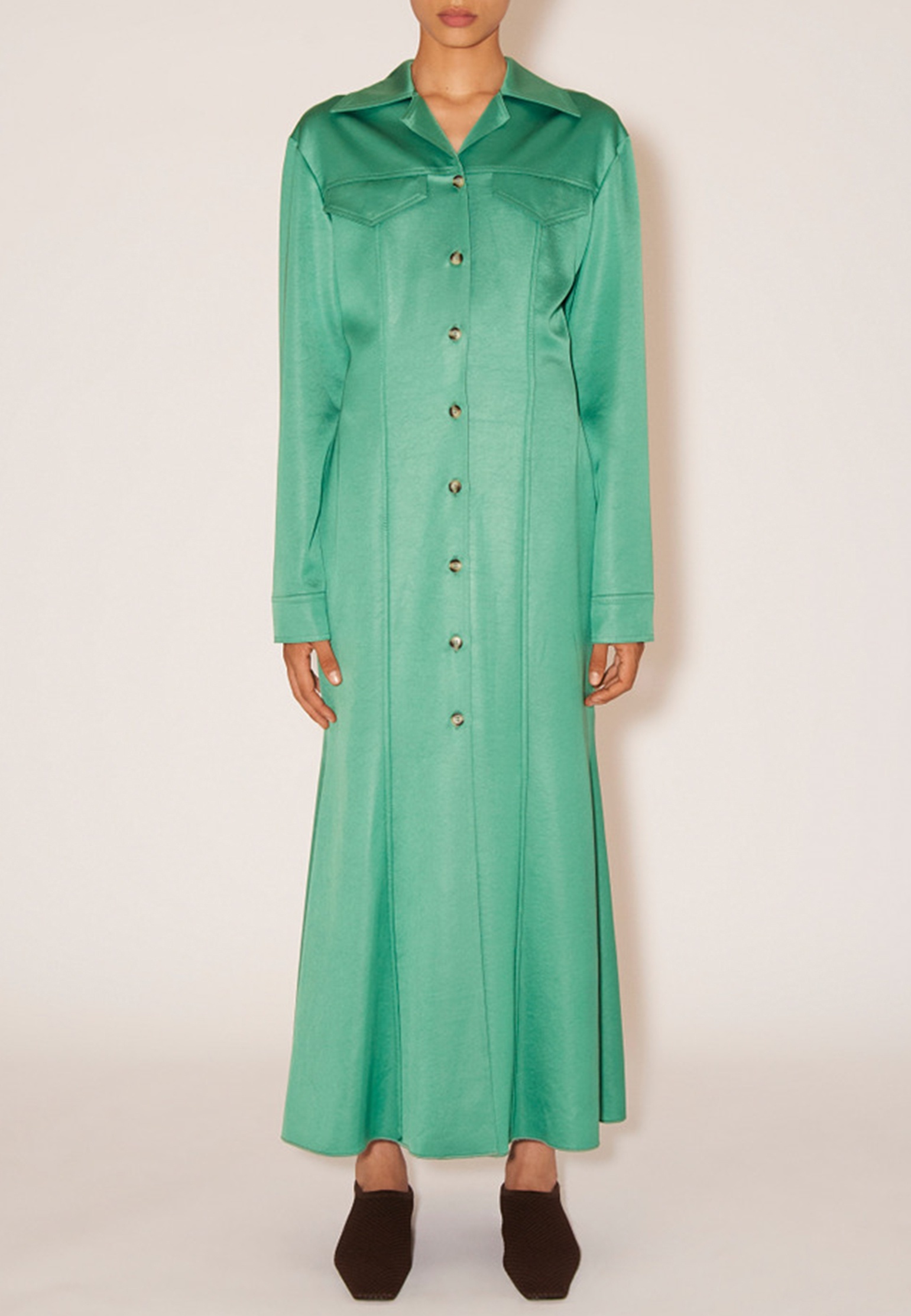Платье женское NANUSHKA 140844 зеленое M
