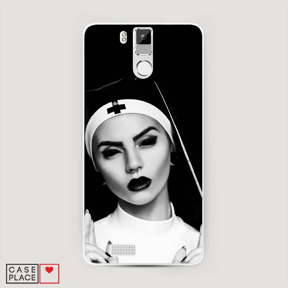 

Чехол Awog на Oukitel K6000 Pro / Оукитель K6000 Pro "Черная монашка", Серый;черный, 230150-9