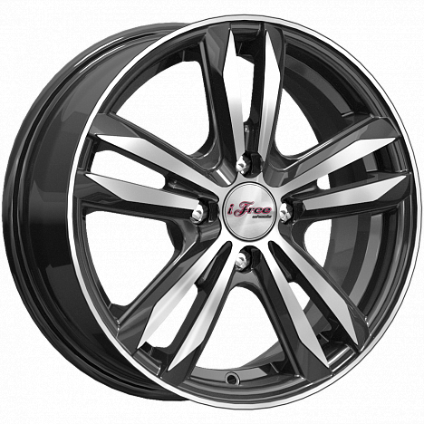 

Колесный диск iFree Маскот (КС870) (Блэк Джек) 6xR15 ET40 4*100 D67.1