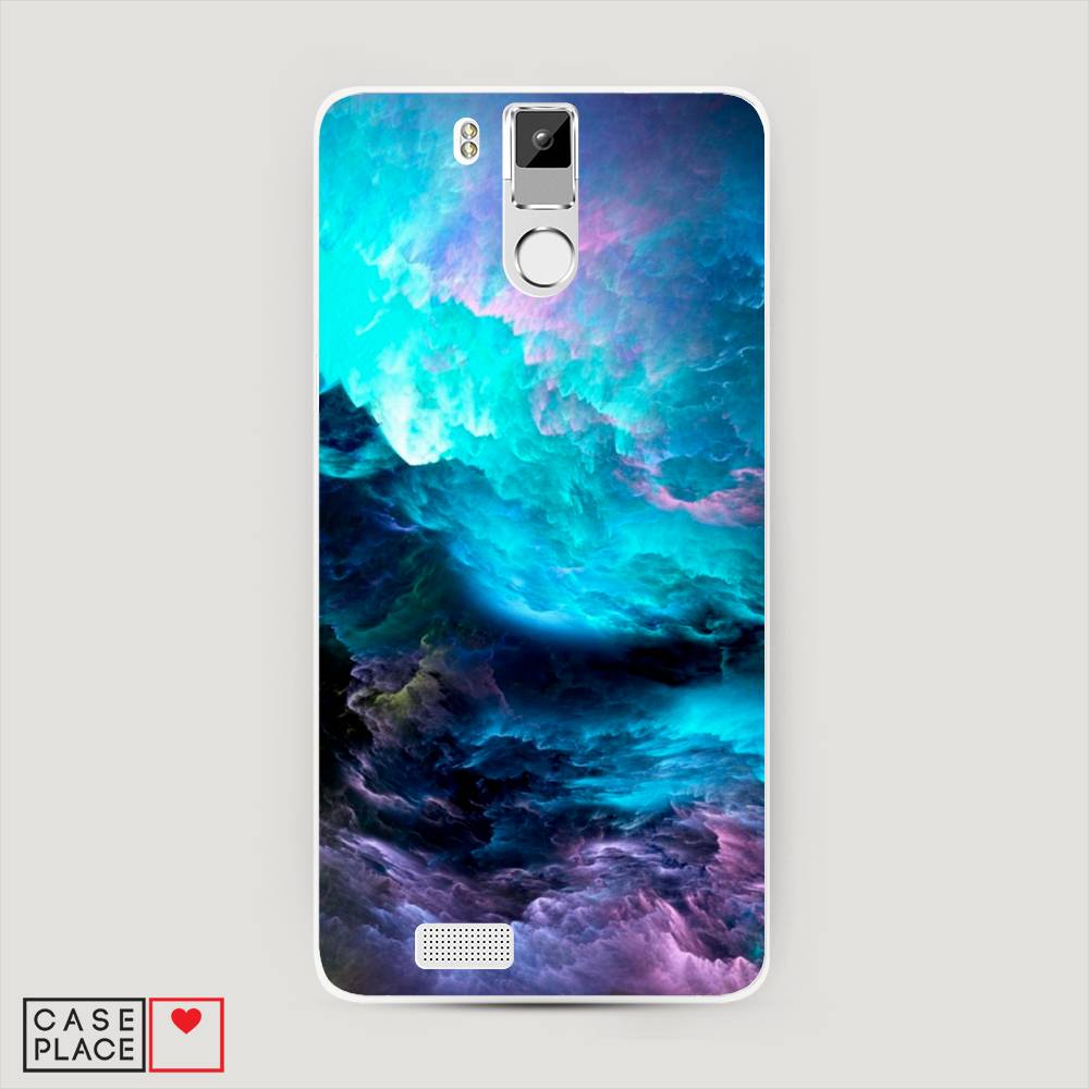 

Чехол Awog на Oukitel K6000 Pro / Оукитель K6000 Pro "Бирюзовое небо", Фиолетовый;черный, 230150-4