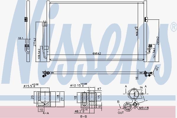 

Радиатор кондиционера NISSAN TEANA J32R (09-) 2.5 i