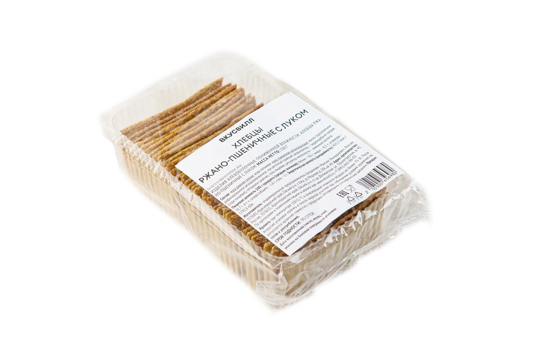 Хлебцы ржано-пшеничные ВкусВилл с луком 150 г