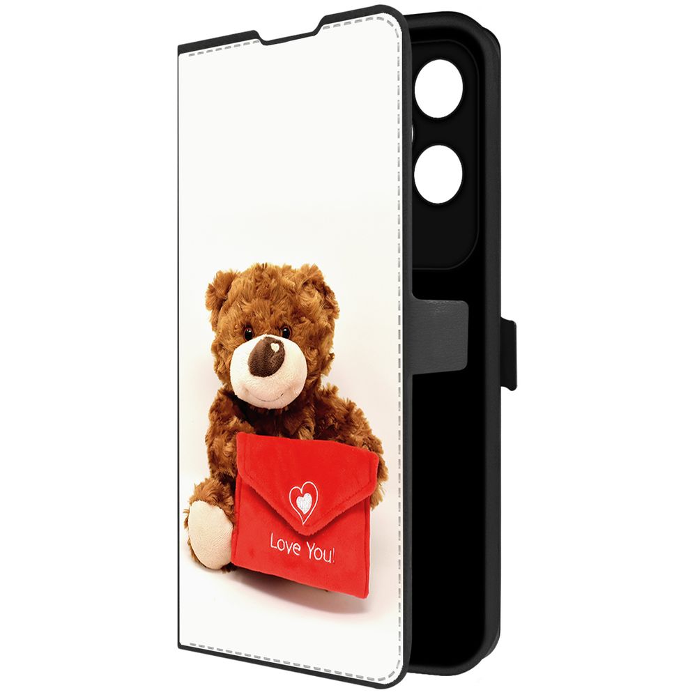 

Чехол-книжка Krutoff Eco Book для Honor 200 Lite Медвежонок тебя любит (черный)
