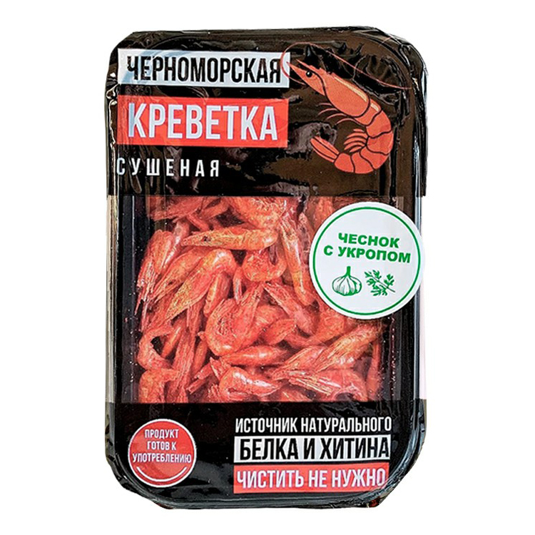 

Креветки черноморские сушеные с укропом и чесноком 22 г