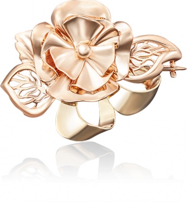 

Брошь из комбинированного золота PLATINA jewelry 04-0152-00-000-1113-48, 04-0152-00-000-1113-48