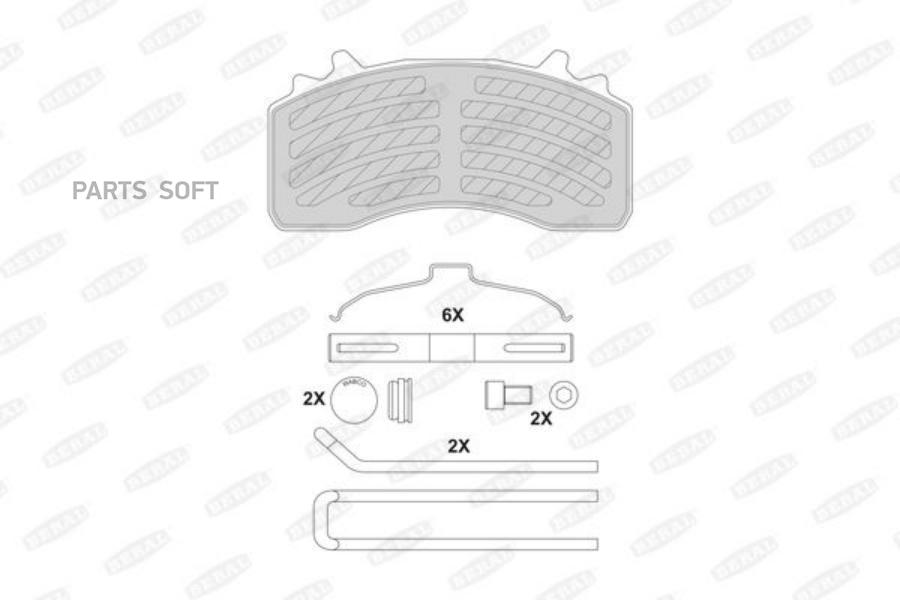 К-Т Тормозных Колодок 29279 Wabco Maxx 22, С Рк