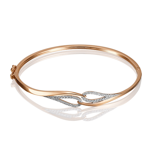

Браслет из красного золота с фианитом р.  PLATINA jewelry 05-0526-00-401-1110-24, 05-0526-00-401-1110-24