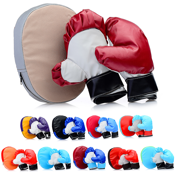 фото Детский боксерский набор перчатки + лапа 1 (фиксация руки в лапе перчаткой) supersport