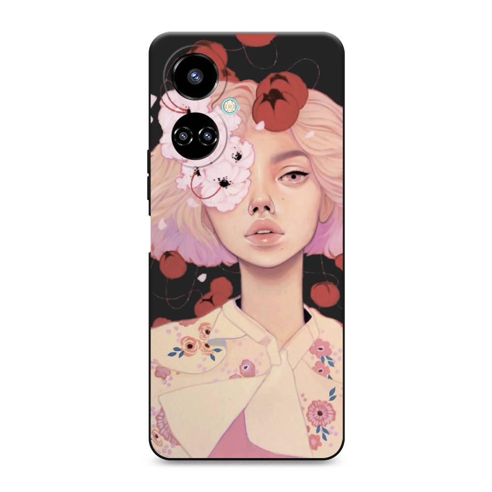 

Чехол Awog 301652-1 для Tecno Camon 19, Camon 19 Pro "Цветочная анархия", Бежевый;розовый;красный, 301652-1