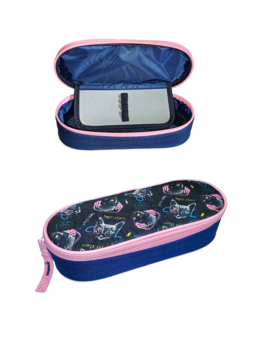 

Пенал футляр школьный ПМК2426, Синий