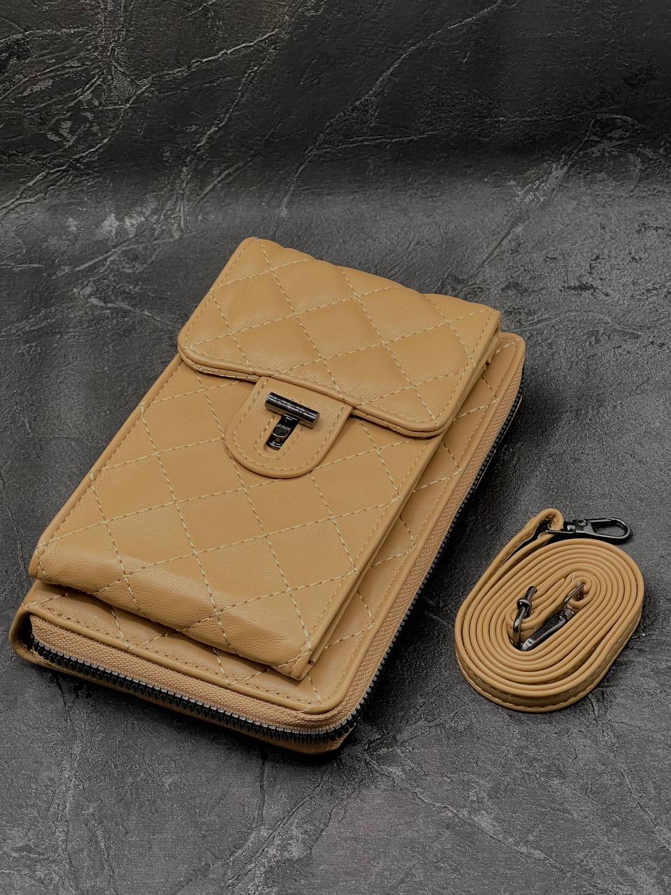 Сумка кросс-боди женская SunGold 5755 бежевая