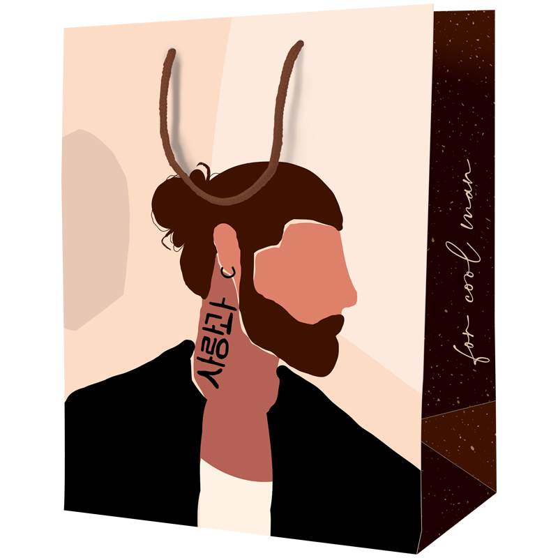 

Пакет подарочный Artspace 322285, "Cool man", 32x12x11см, 12 штук
