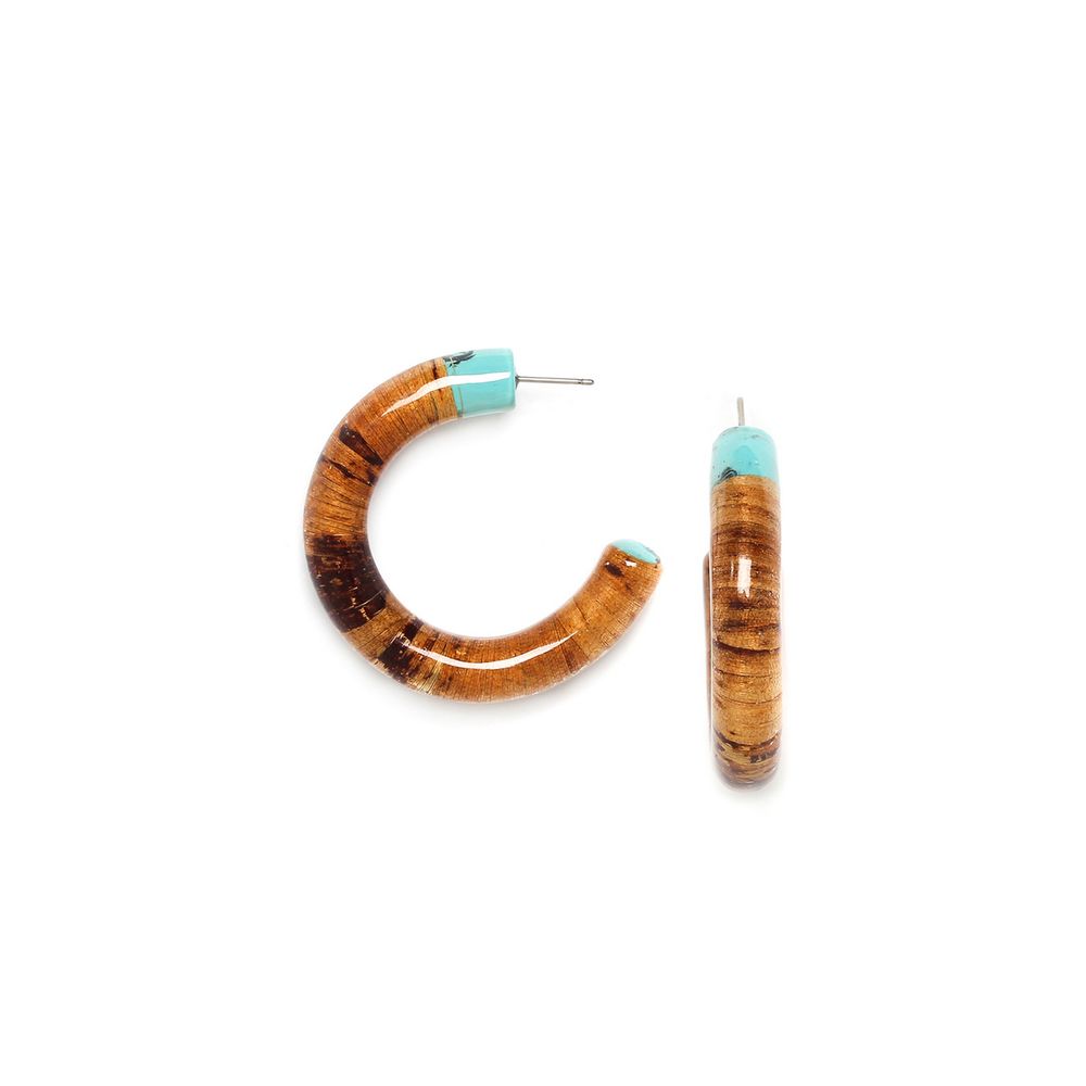 

Серьги из бижутерного сплава с деревом Nature Bijoux NB23.1-12-78234, NB23.1-12-78234