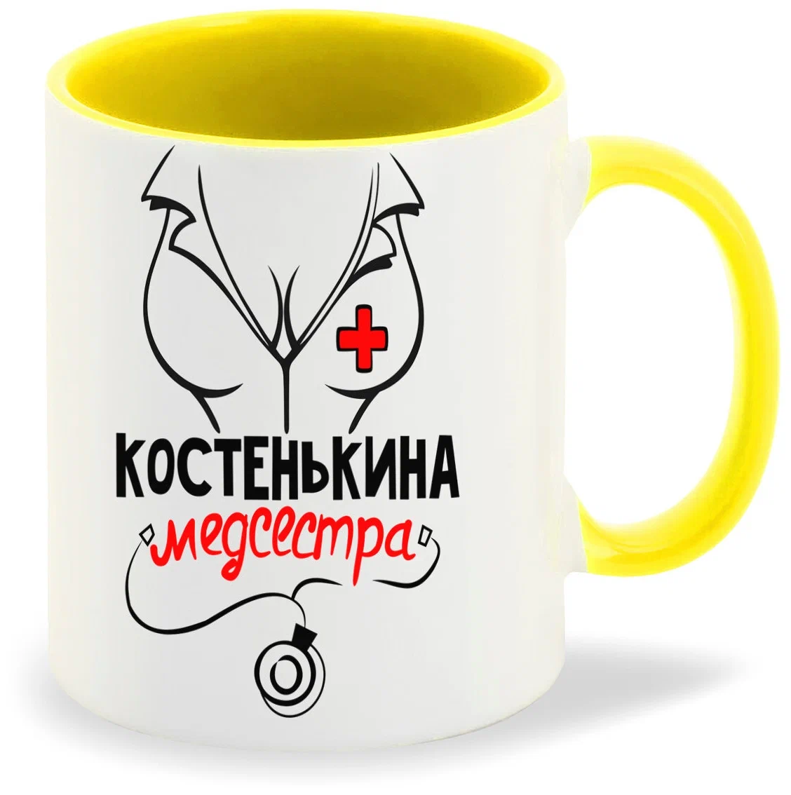 Кружка CoolPodarok Иллюстрация Медведь в наушниках