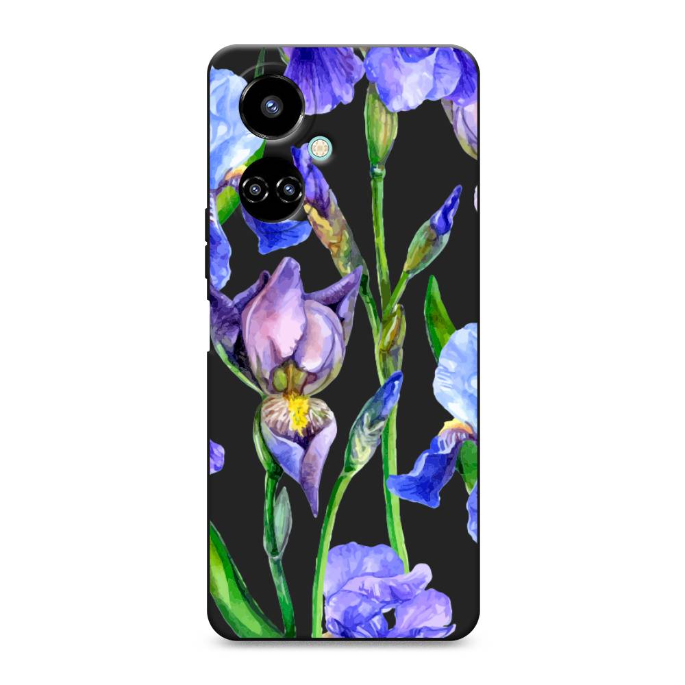 

Чехол Awog 302252-1 для Tecno Camon 19, Camon 19 Pro "Синие ирисы", Фиолетовый;голубой;зеленый, 302252-1