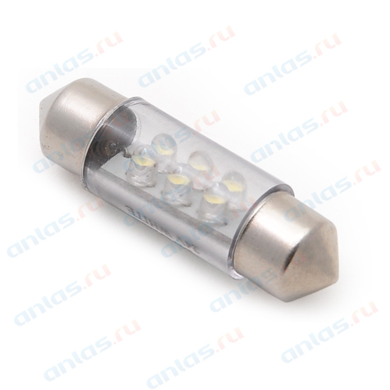 

Светодиод 24 В 10 Вт салонный 36/38 мм белый 6 SMD 10 шт. Маяк