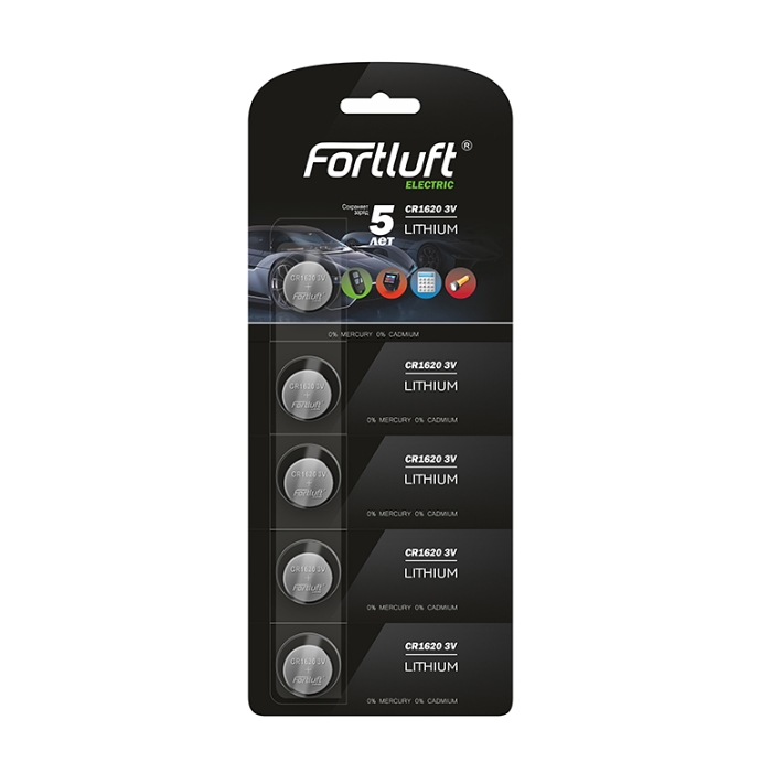 Fortluft Батарейка Fortluft CR1620-5