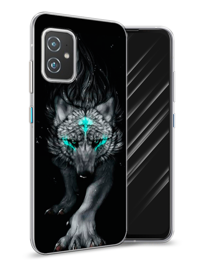 

Чехол Awog на Asus ZenFone 8 "Волшебный волк", Черный;серый;синий, 44450-2