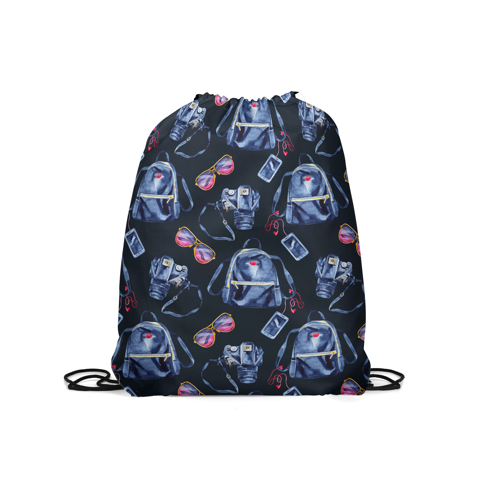 

Мешок для обуви унисекс Gorolla DrawstringBackpack 283 черный/синий, 42х35 см, DrawstringBackpack 283
