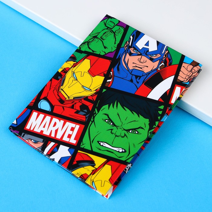 Блокнот Marvel А6, 64 листа в твёрдой обложке, Мстители