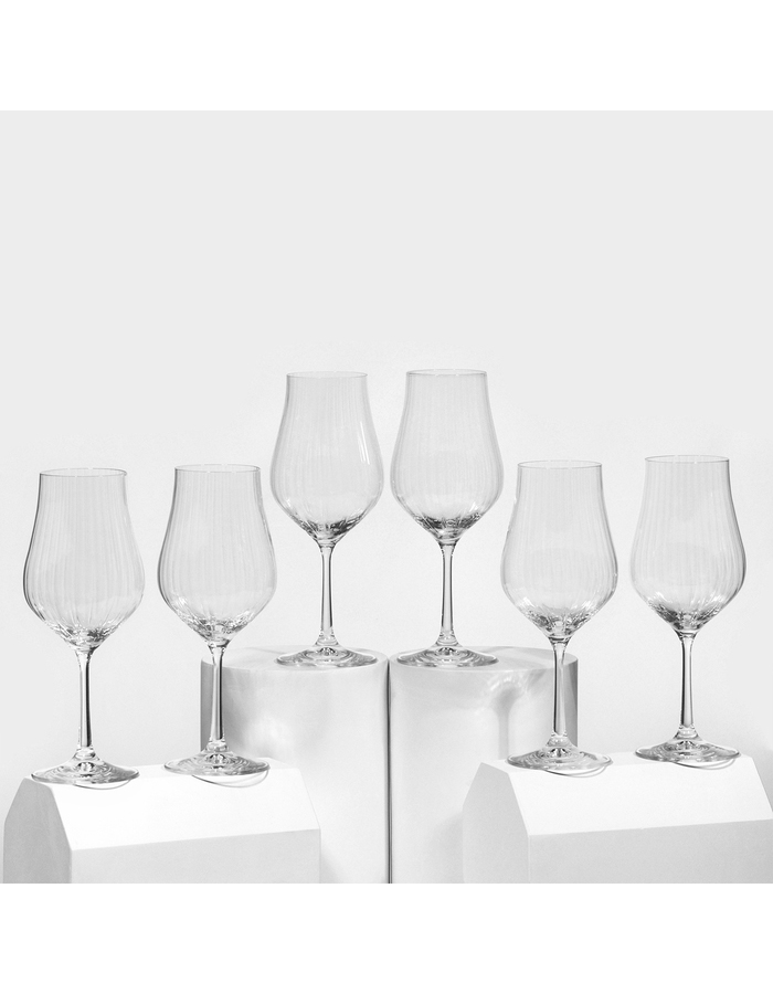 

Набор бокалов для вина Bohemia Crystal, хрустальное стекло 6 шт 450 мл, Прозрачный