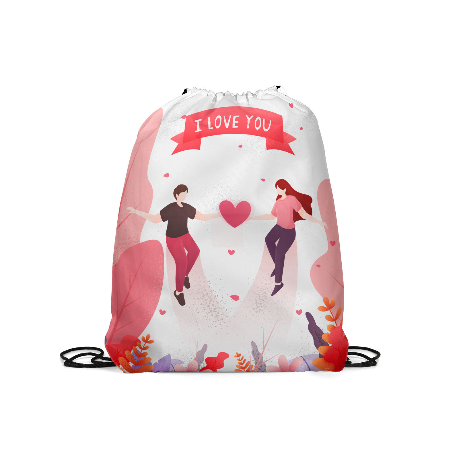 

Мешок для обуви унисекс Gorolla DrawstringBackpack 2127 белый/розовый, 42х35 см, DrawstringBackpack 2127