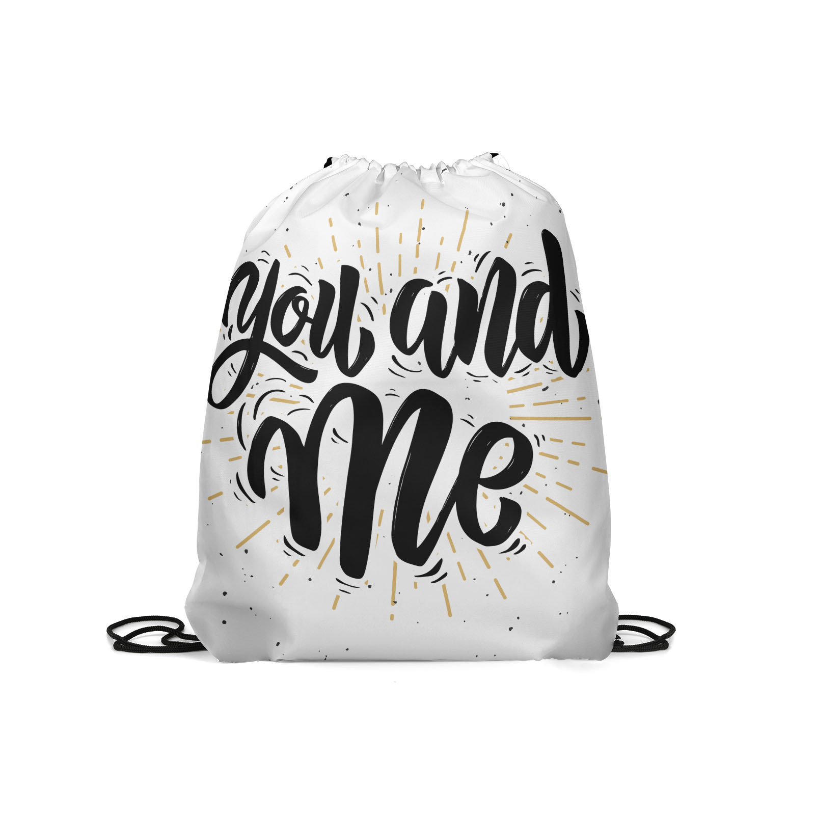 

Мешок для обуви унисекс Gorolla DrawstringBackpack 2162 белый с черным, 42х35 см, DrawstringBackpack 2162