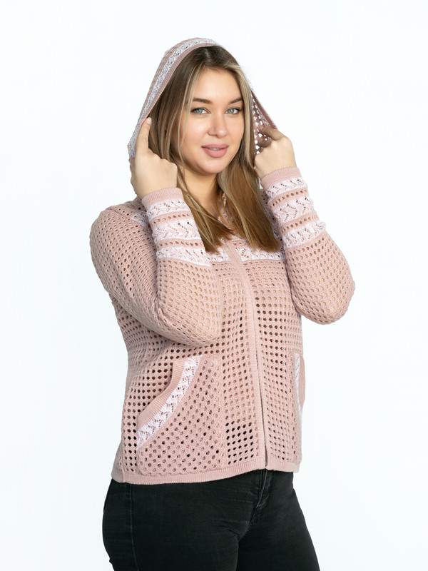 

Кардиган женский Rovental 369 розовый 50 RU, 369