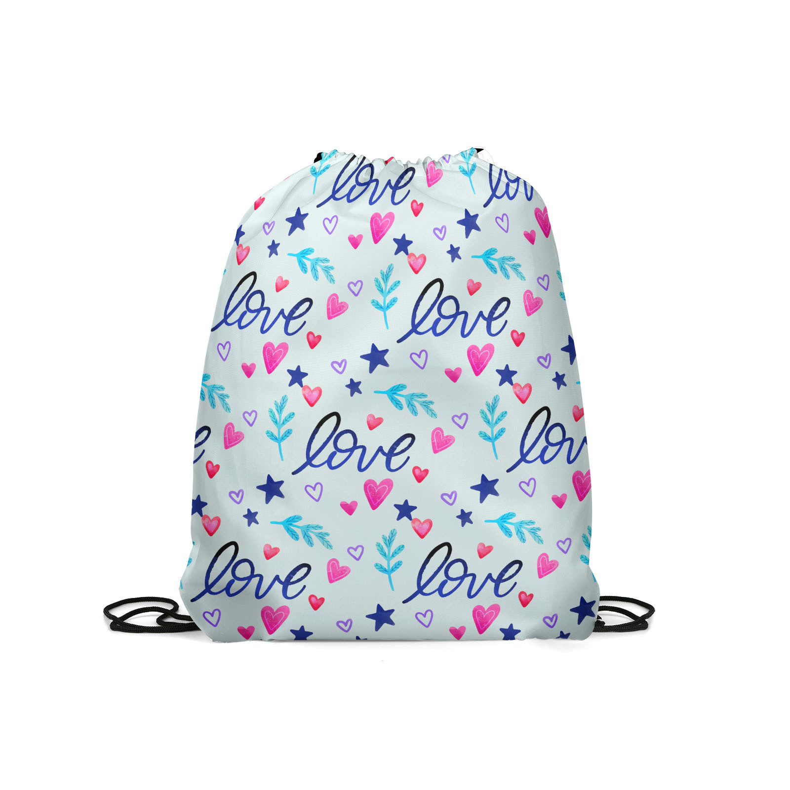 

Мешок для обуви унисекс Gorolla DrawstringBackpack 2361 голубой, 42х35 см, Белый, DrawstringBackpack 2361