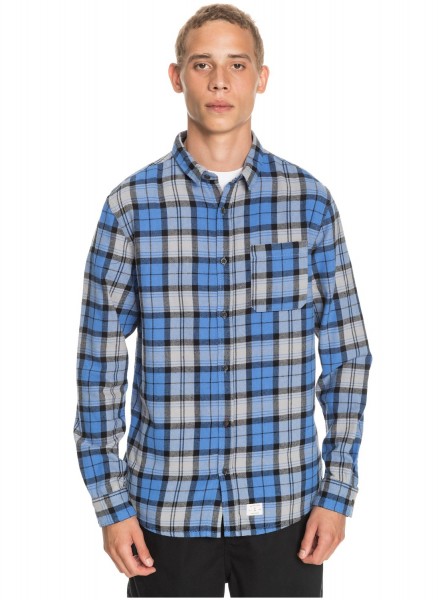 

Рубашка QUIKSILVER Theplaidflannel Blue Yonder Plaid, синий, XS, EQYWT04068