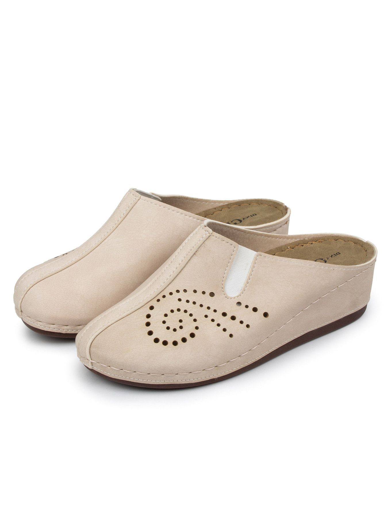 

Сабо женские Dina Grata 112-38 бежевые 38 RU, Бежевый, 112-38