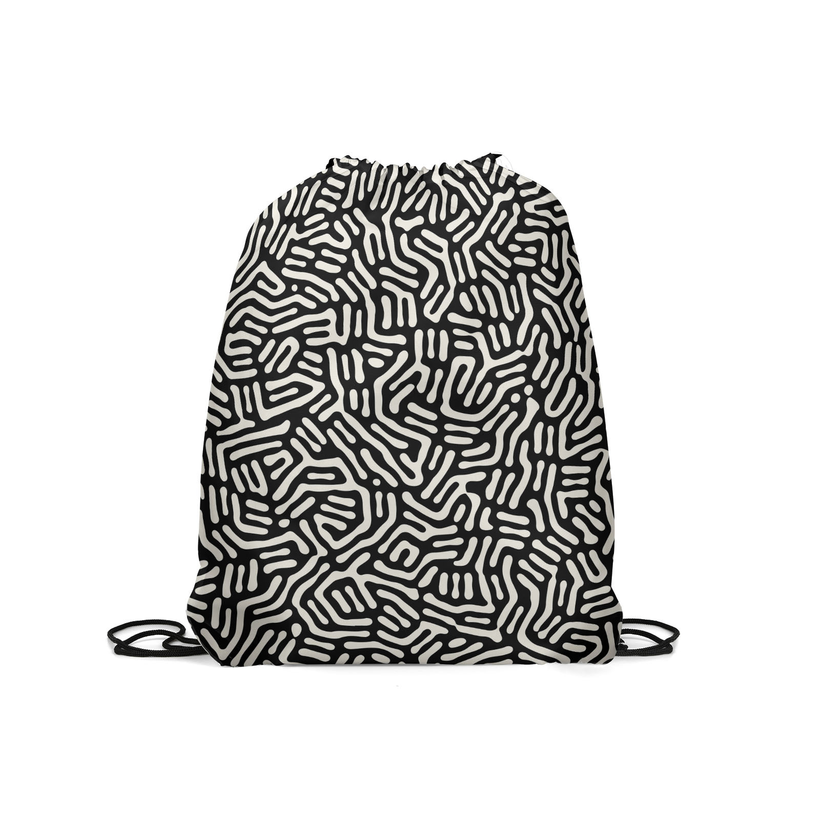 

Мешок для обуви унисекс Gorolla DrawstringBackpack 682 черный, 42х35 см, Белый;черный, DrawstringBackpack 682