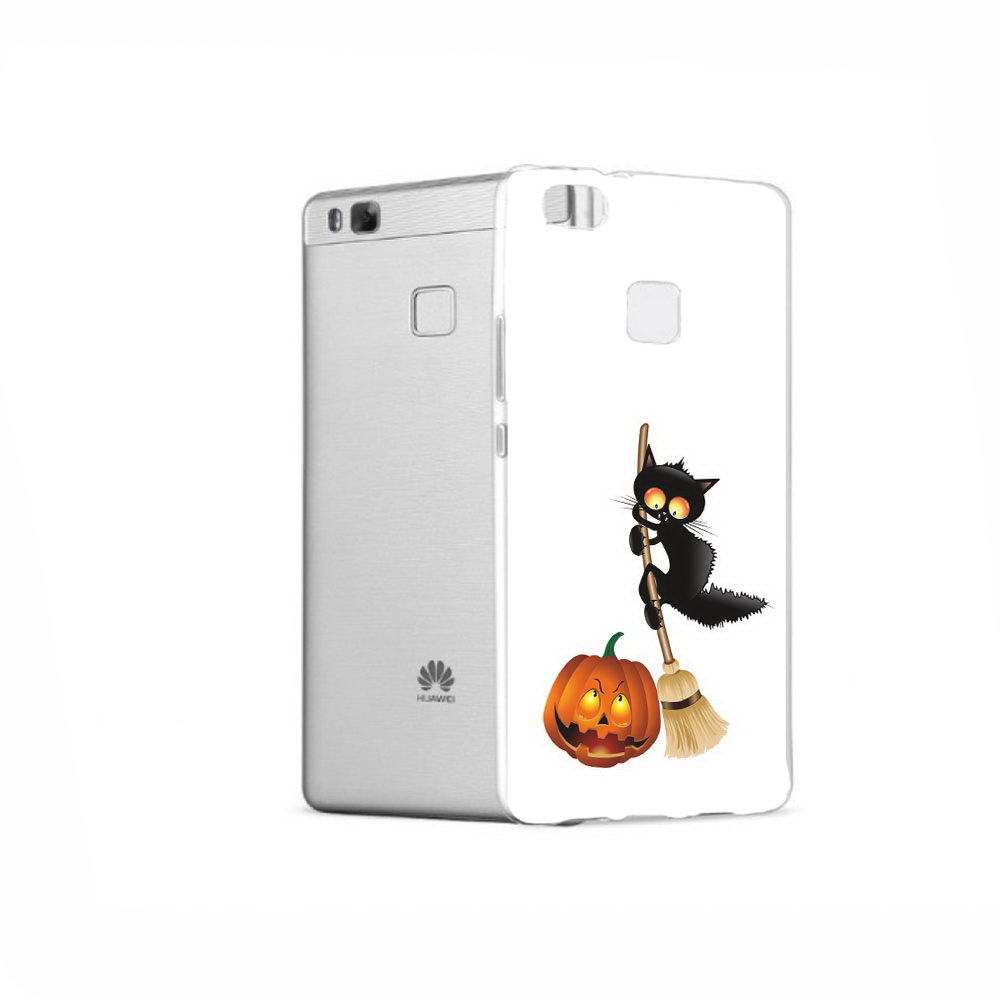 

Чехол MyPads Tocco для Huawei P9 хэлуинский котик, Прозрачный, Tocco