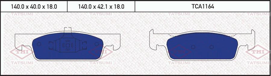 

Колодки тормозные RENAULT CLIO/LOGAN/SANDERO 12- перед. Tatsumi TCA1164