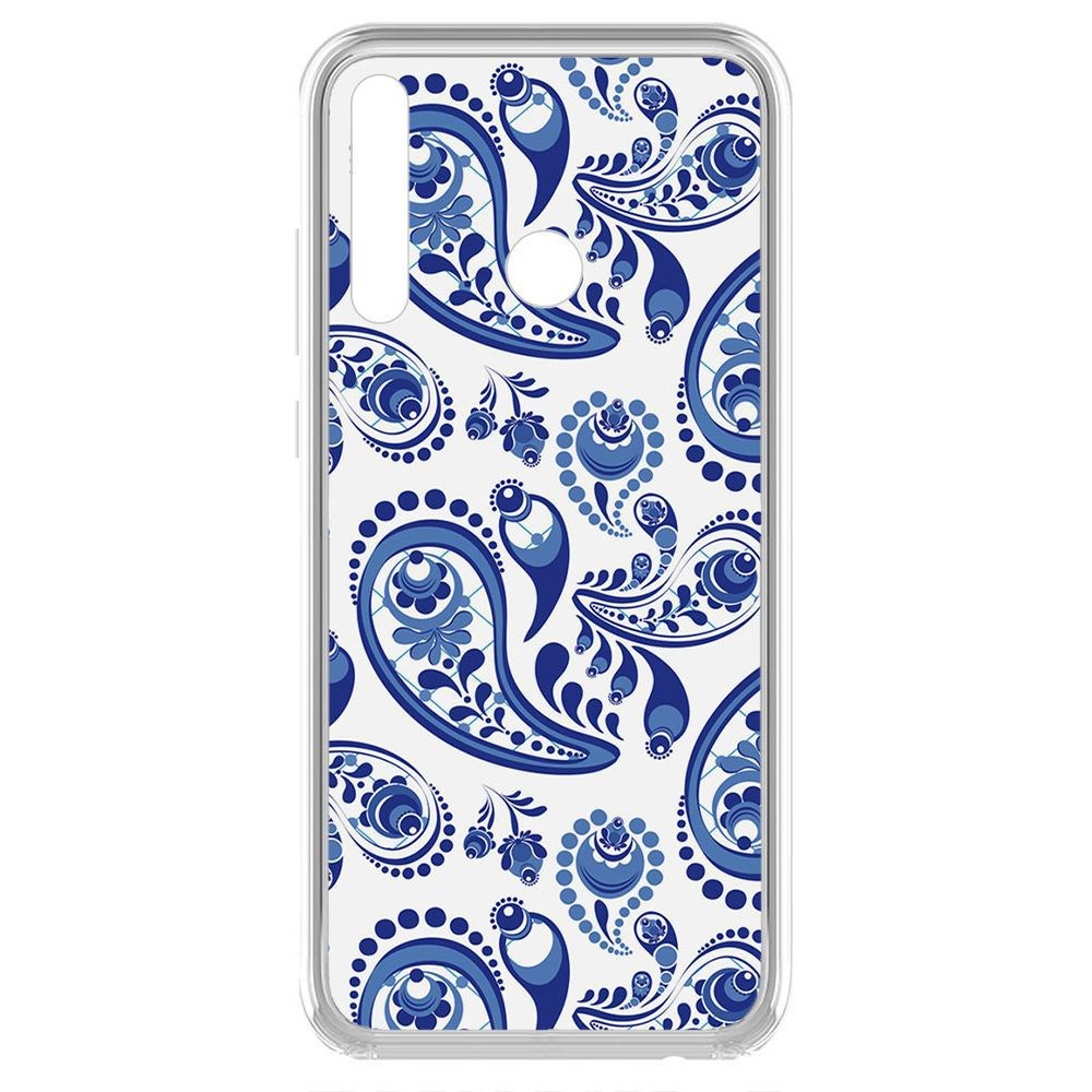 

Чехол-накладка Krutoff Clear Case Гжель для Honor 10i