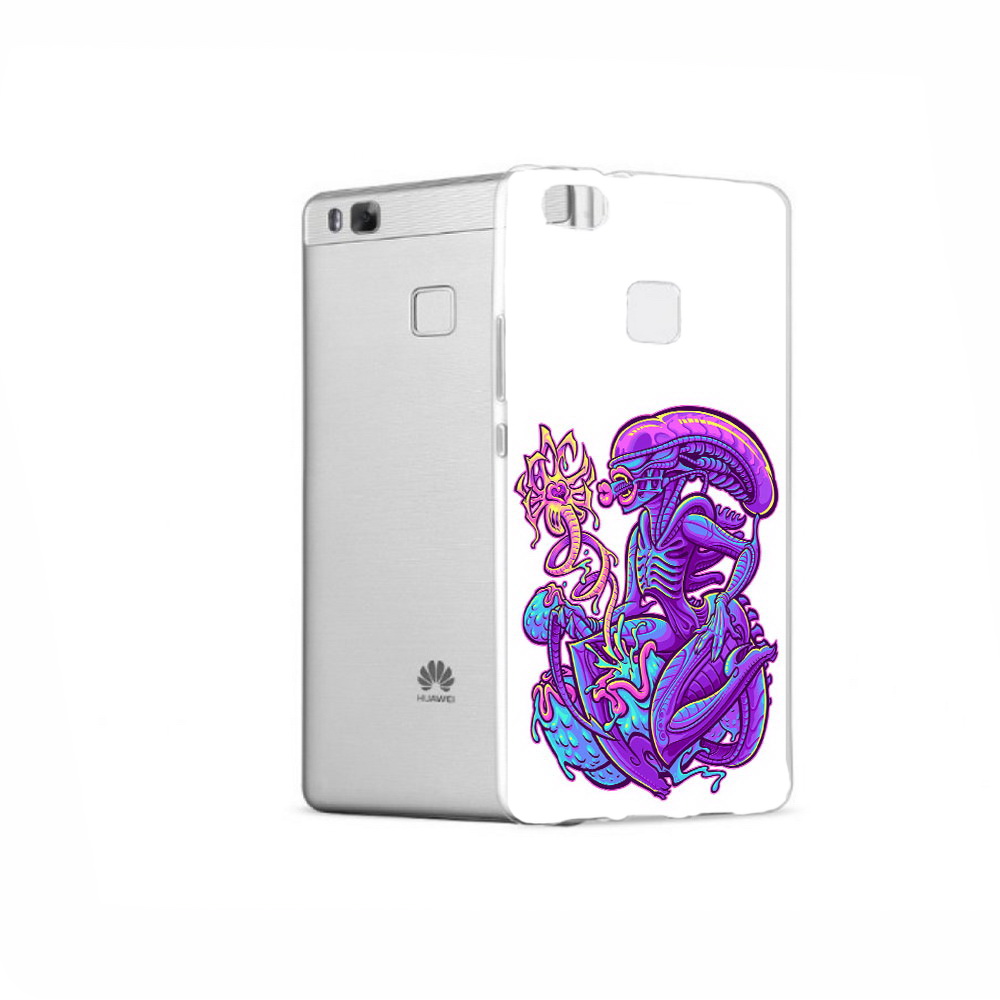 

Чехол MyPads Tocco для Huawei P9 чужой фиолетовый цвет, Прозрачный, Tocco
