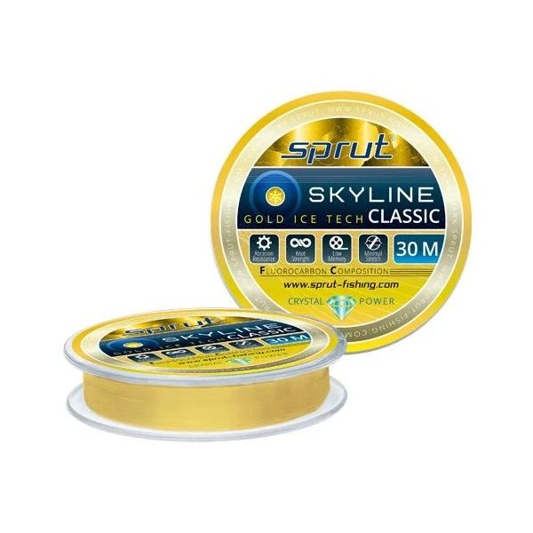 

Леска Зимняя Sprut CLASSIC Gold 0,205mm/30m, Золотистый, Skyline Ice Tech Classic