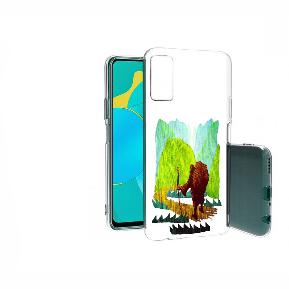 Чехол MyPads Tocco для Huawei Honor 30S Лесная тропа