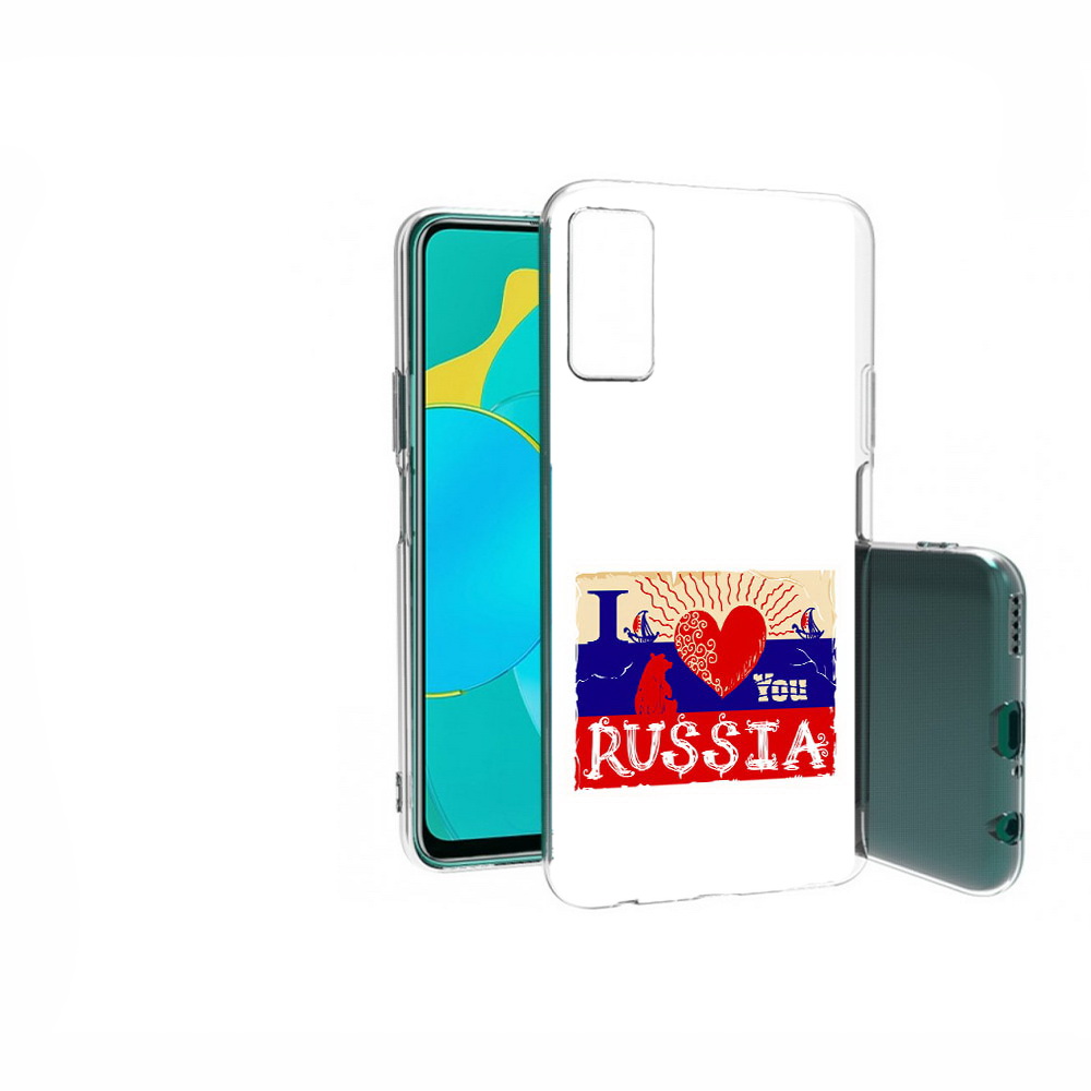 

Чехол MyPads Tocco для Huawei Honor 30S Люблю Россию, Прозрачный, Tocco
